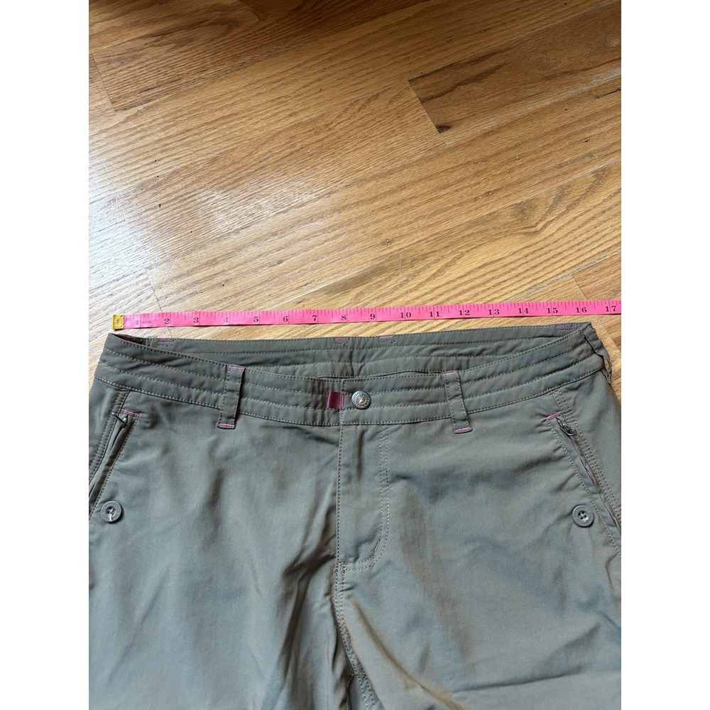 Patagonia Women's Byway Cargo Pant Sz 8 Convertible Seaweed Green Iridescent - Picture 9 of 10